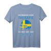 Ich brauche keine Therapie, Ich muss nur nach Schweden T-Shirt  Lustiges Reise-Design für Schwedenliebhaber, Camper & Skandinavien-Fans