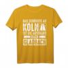 Lustiges Autobahn-T-Shirt: Das Schönste an Köln ist die Autobahn nach Gladbach - Perfektes Geschenk zum HapBunny & für jeden Anlass