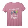 Ich habe mehr als einen Vogel Spruch T-Shirt  Lustiges Geschenk für Vogelzüchter & Tierliebhaber mit Wellensittichen & Papageien