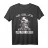 Lebe Liebe Lache Wenn das nicht hilft Lade Ziele Schieße! - Lustiges Katzen T-Shirt mit Sarkasmus für Humorliebhaber