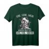 Lebe Liebe Lache Wenn das nicht hilft Lade Ziele Schieße! - Lustiges Katzen T-Shirt mit Sarkasmus für Humorliebhaber