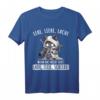 Lebe Liebe Lache Wenn das nicht hilft Lade Ziele Schieße! - Lustiges Katzen T-Shirt mit Sarkasmus für Humorliebhaber