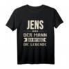 Lustiges Jens T-Shirt mit Spruch  Personalisiertes Name Motiv für Männer, Jungen & Kinder  Perfektes Geschenk zu Weihnachten & Geburtstag
