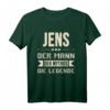 Lustiges Jens T-Shirt mit Spruch  Personalisiertes Name Motiv für Männer, Jungen & Kinder  Perfektes Geschenk zu Weihnachten & Geburtstag