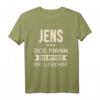 Lustiges Jens T-Shirt mit Spruch  Personalisiertes Name Motiv für Männer, Jungen & Kinder  Perfektes Geschenk zu Weihnachten & Geburtstag