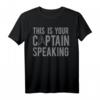 Star Trek This Is Your Captain Speaking Text Poster T-Shirt - Offiziell lizenzierte Fanbekleidung für Sci-Fi Enthusiasten