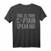 Star Trek This Is Your Captain Speaking Text Poster T-Shirt - Offiziell lizenzierte Fanbekleidung für Sci-Fi Enthusiasten