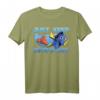 HapBunny Pixar Finding Dory T-Shirt - Offiziell Lizenz, Wasserfarben-Design mit 'Just Keep Swimming' Text