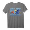 HapBunny Pixar Finding Dory T-Shirt - Offiziell Lizenz, Wasserfarben-Design mit 'Just Keep Swimming' Text