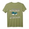 Ich brauch kein Mittelfinger ich mach das mit den Augen T-Shirt - Lustiges Sarkastisches Geschenk für Freunde & Familie