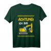 Kinder Achtung ich bin 5 Jahre Bagger T-Shirt  Cooles Geburtstagsoutfit für Jungen und Mädchen, perfekt für Baustellenfans