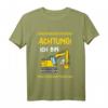 Kinder Achtung ich bin 5 Jahre Bagger T-Shirt  Cooles Geburtstagsoutfit für Jungen und Mädchen, perfekt für Baustellenfans