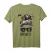 Messy Bun Hat Howdy Rodeo Western Cowgirl T-Shirt - Vintage Country & Reiter Design mit Yeehaw Spruch