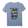 Messy Bun Hat Howdy Rodeo Western Cowgirl T-Shirt - Vintage Country & Reiter Design mit Yeehaw Spruch