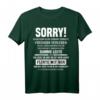 Paar Freund T-Shirt Sorry Ich Bin Schon Vergeben  Lustiges Partner-Shirt für Männer mit Spruch, perfektes Geschenk für Verliebte und Ehemänner