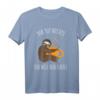 Herren Kaffee T-Shirt mit Faultier Motiv - Lustiges Geschenk für Kaffeeliebhaber & Morgenmuffel für Arbeit & Büro