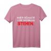 Hier könnte Ihre Werbung stehen - Personalisierbares T-Shirt mit deutschem Text, klassischer Schnitt & doppeltem Saum für Markenpromotion