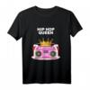 Hip Hop Queen Mädchen Damen T-Shirt | Trendiges Hip Hop Mode Shirt für Frauen und Hip Hop Enthusiasten