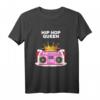 Hip Hop Queen Mädchen Damen T-Shirt | Trendiges Hip Hop Mode Shirt für Frauen und Hip Hop Enthusiasten
