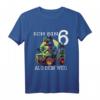 Ich Bin 6 Aus Dem Weg Dino Monstertruck T-Shirt - Perfektes Geburtstagsgeschenk für Jungen zum 6. Geburtstag