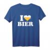 Ich liebe Bier T-Shirt  Lustiges Bier Geschenk für Studenten und Bierfans, Klassisch geschnitten, doppelt genähter Saum