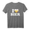 Ich liebe Bier T-Shirt  Lustiges Bier Geschenk für Studenten und Bierfans, Klassisch geschnitten, doppelt genähter Saum