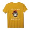 Nur ein Junge, der Gorillas liebt T-Shirt - Gorilla Lover Geschenk, klassisch geschnitten mit doppeltem Saum