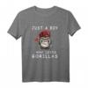 Nur ein Junge, der Gorillas liebt T-Shirt - Gorilla Lover Geschenk, klassisch geschnitten mit doppeltem Saum