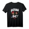 HapBunny Mellow Out! Smoking Cartoon Faces T-Shirt  Lustiges Weed & Vintage Retro T-Shirt für Männer und Frauen