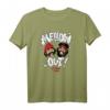 HapBunny Mellow Out! Smoking Cartoon Faces T-Shirt  Lustiges Weed & Vintage Retro T-Shirt für Männer und Frauen