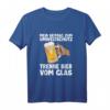 Lustiges Bier T-Shirt für Bierliebhaberinnen & Bierliebhaber  JGA Outfit, Bier Spruch & Party Shirt für Männer & Frauen