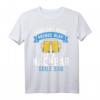 Morgens müde abends blau Nachbar T-Shirt  Lustiges Party-Shirt für Einweihung & Einzug mit Humor