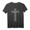 Amazing Grace Kreuzform T-Shirt - Spirituelles Design für Christen, Kirche, Camp Outs & Glaubensbotschaft