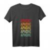 Damen Apache County Arizona Regenbogen-Textdesign T-Shirt mit V-Ausschnitt  Perfektes Geschenk für Heimatliebhaber