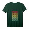 Damen Apache County Arizona Regenbogen-Textdesign T-Shirt mit V-Ausschnitt  Perfektes Geschenk für Heimatliebhaber
