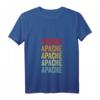 Damen Apache County Arizona Regenbogen-Textdesign T-Shirt mit V-Ausschnitt  Perfektes Geschenk für Heimatliebhaber