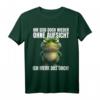 Ihr seid doch wieder ohne Aufsicht! Lustiges T-Shirt mit ironischem Katzen- und Frosch-Spruch  Perfektes Geschenk für Morgenmuffel, Schichtarbeiter & Humorliebhaber
