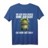 Ihr seid doch wieder ohne Aufsicht! Lustiges T-Shirt mit ironischem Katzen- und Frosch-Spruch  Perfektes Geschenk für Morgenmuffel, Schichtarbeiter & Humorliebhaber