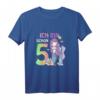 Kinder Ich bin schon 5. Geburtstag Meerjungfrau T-Shirt  Süßes Geburtstagsoutfit für Mädchen, perfekte Geschenkidee für kleine Meerjungfrauen
