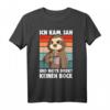 Faultier Ich kam, sah und hatte direkt keinen Bock T-Shirt  Lustiges Geschenk für Kaffeeliebhaber, Kollegen und Arbeitsmüde