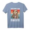 Faultier Ich kam, sah und hatte direkt keinen Bock T-Shirt  Lustiges Geschenk für Kaffeeliebhaber, Kollegen und Arbeitsmüde
