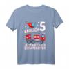 Kinder T-Shirt 'Endlich 5 Jetzt bin ich Einsatzleiter'  Cooles Feuerwehrdesign für Jungen und Mädchen, perfekt zum 5. Geburtstag