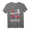 Kinder T-Shirt 'Endlich 5 Jetzt bin ich Einsatzleiter'  Cooles Feuerwehrdesign für Jungen und Mädchen, perfekt zum 5. Geburtstag