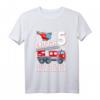Kinder T-Shirt 'Endlich 5 Jetzt bin ich Einsatzleiter'  Cooles Feuerwehrdesign für Jungen und Mädchen, perfekt zum 5. Geburtstag