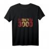 Marvel Avengers Endgame Iron Man T-Shirt mit 'I Love You 3000' Text - Officially Licensed Marvel Apparel