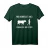 Nur Verrückte hier komm Kuh  Lustiges Landwirt T-Shirt für Bauern, Bäuerinnen und Kuhliebhaber mit Spruch