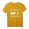 Nur Verrückte hier komm Kuh  Lustiges Landwirt T-Shirt für Bauern, Bäuerinnen und Kuhliebhaber mit Spruch