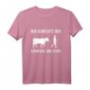 Nur Verrückte hier komm Kuh  Lustiges Landwirt T-Shirt für Bauern, Bäuerinnen und Kuhliebhaber mit Spruch