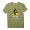 Abstand halten Shirt mit Warnung und Biohazard-Symbol  Auffälliges Sicherheits- und Warn-Shirt für Freizeit, Beruf & Alltag