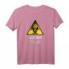 Abstand halten Shirt mit Warnung und Biohazard-Symbol  Auffälliges Sicherheits- und Warn-Shirt für Freizeit, Beruf & Alltag